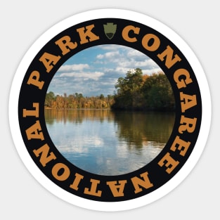 Congaree National Park circle Sticker